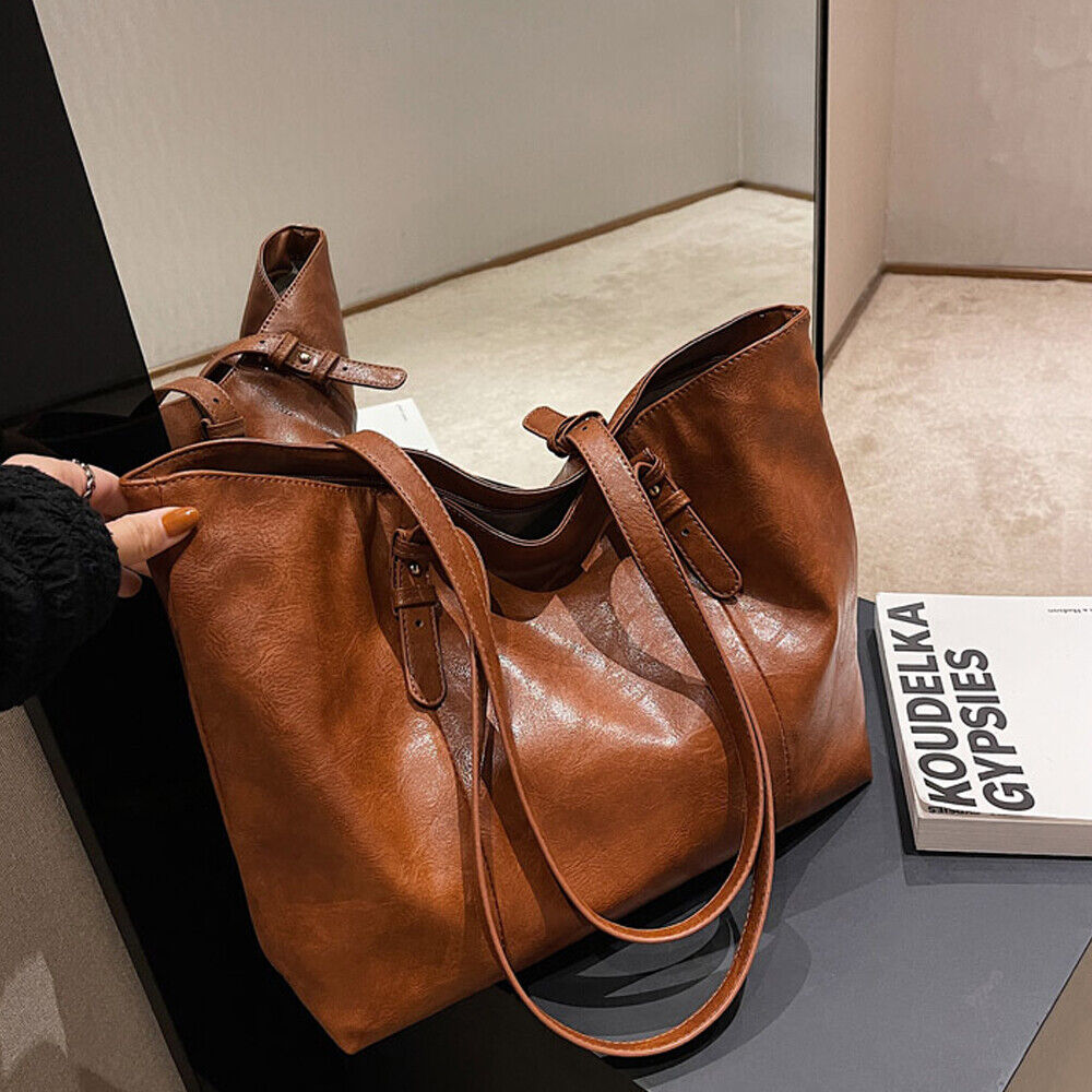 Women Lady Leather Handbag Shoulder Messenger Satchel Tote Crossbody Purse Bag 24Hr Smart